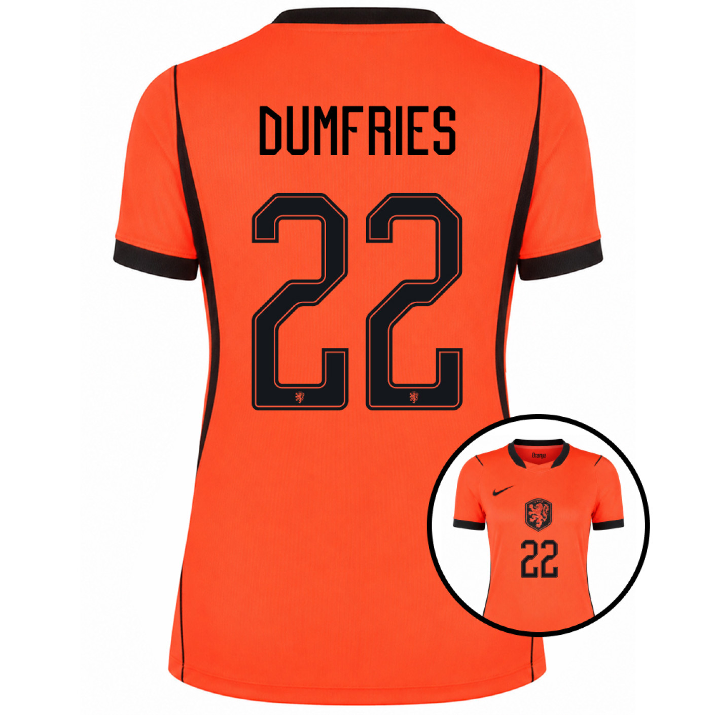 Nike Nederland Dumfries 22 Thuisshirt 2026-2028 Dames