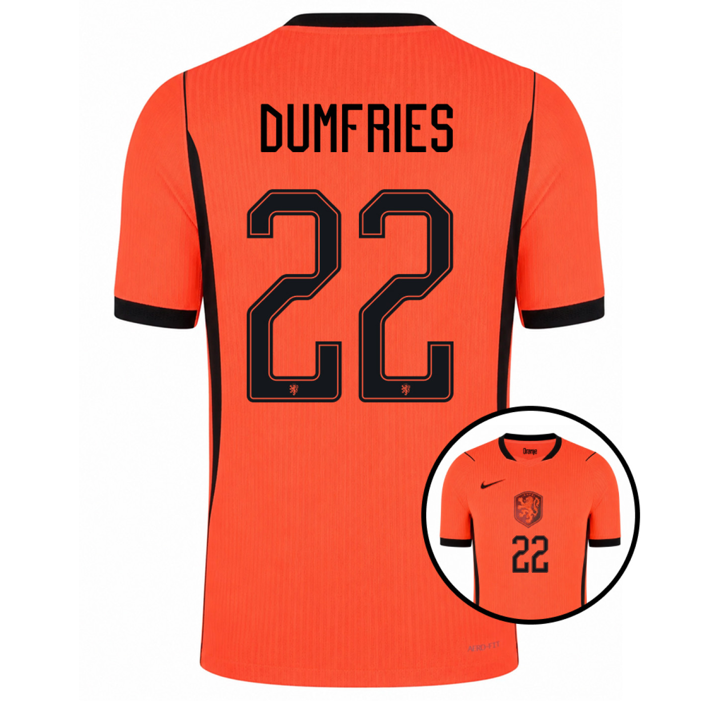 Nike Nederland Dumfries 22 Thuisshirt Authentic 2026-2028