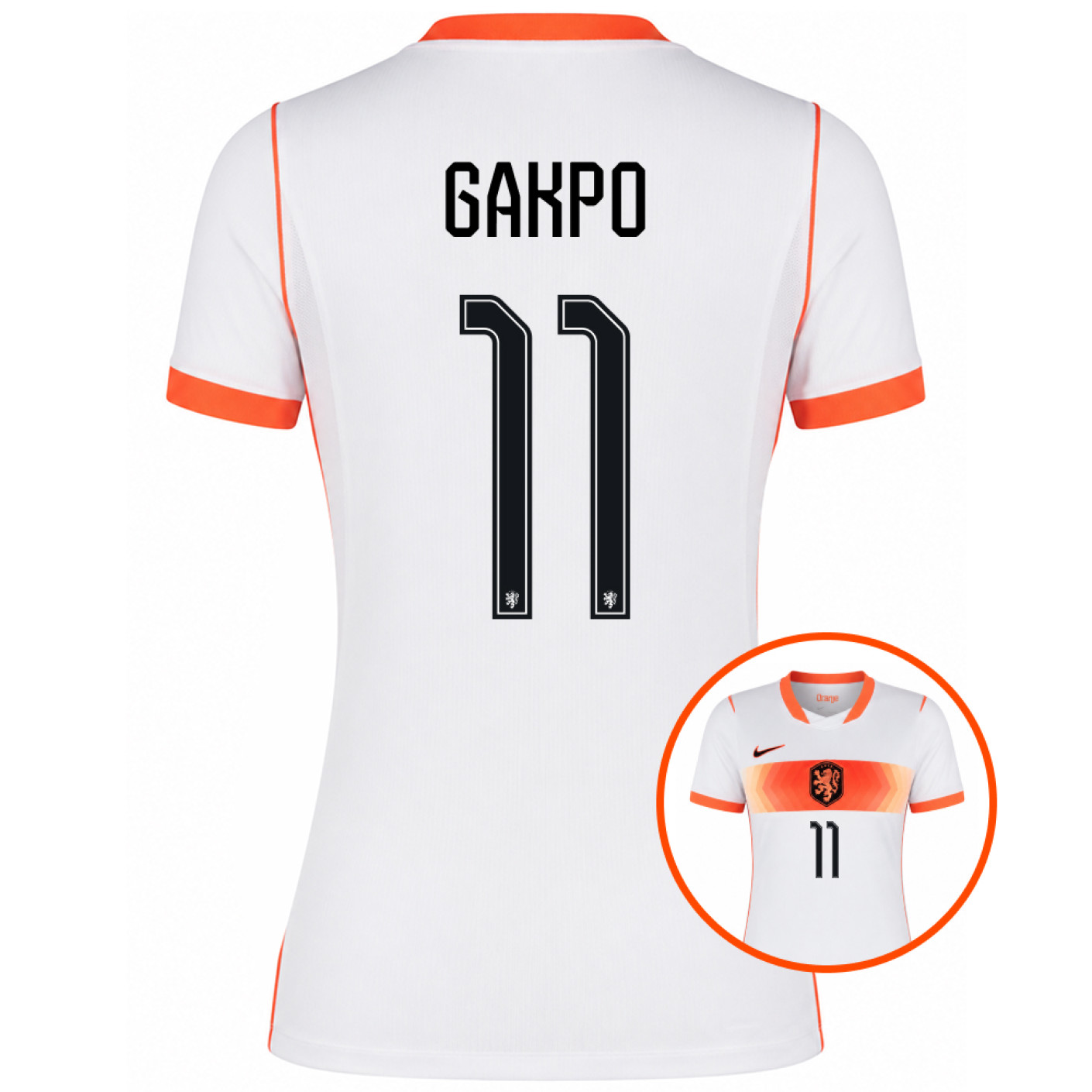 Maillot Nike Netherlands Gakpo 11 Away 2026-2028 pour femmes
