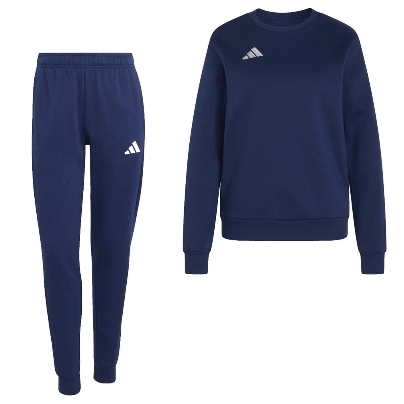 adidas Entrada 26 Crew Sweater Joggingpak Dames Donkerblauw Wit