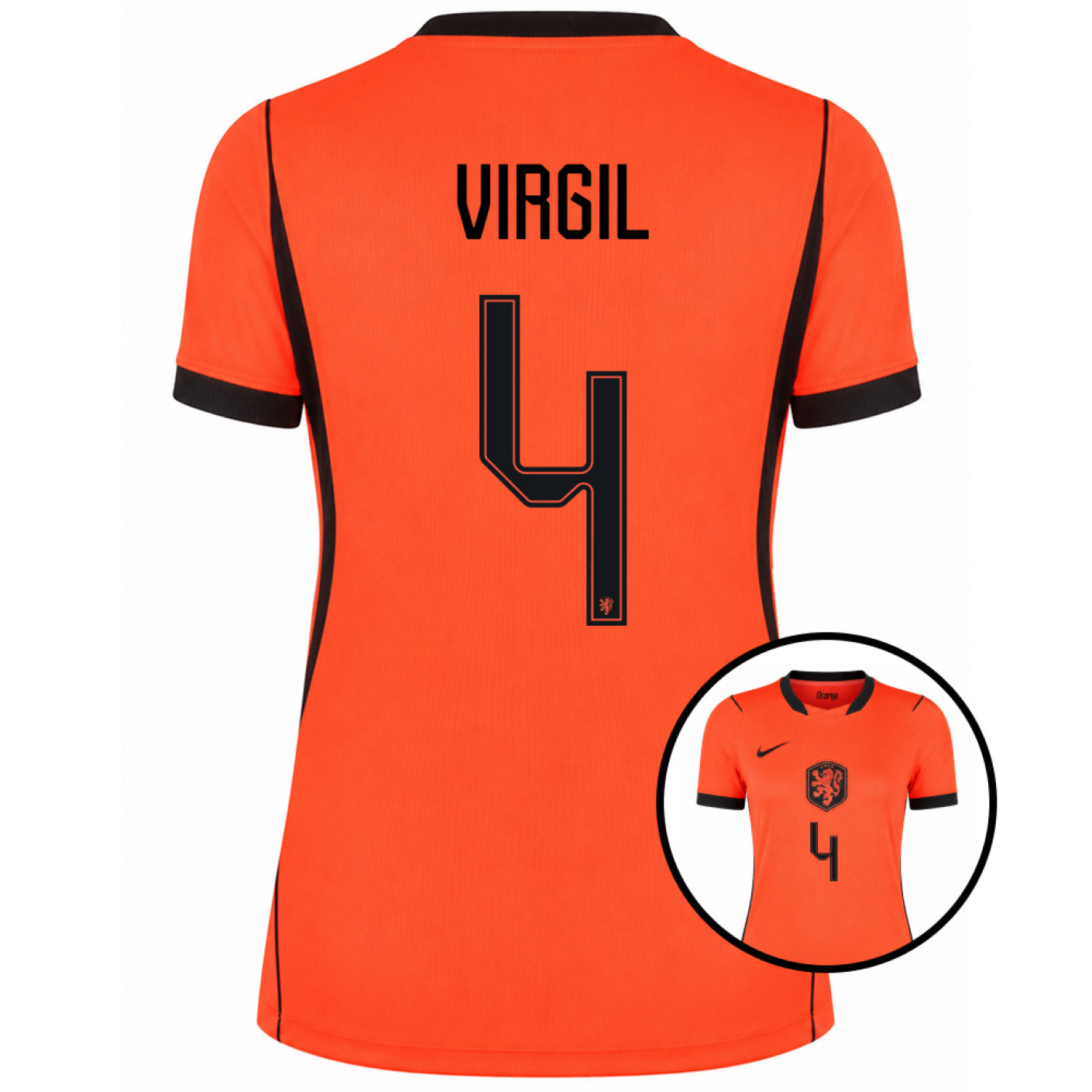 Chemise Nike Netherlands Virgil 4 Home 2026-2028 pour femmes