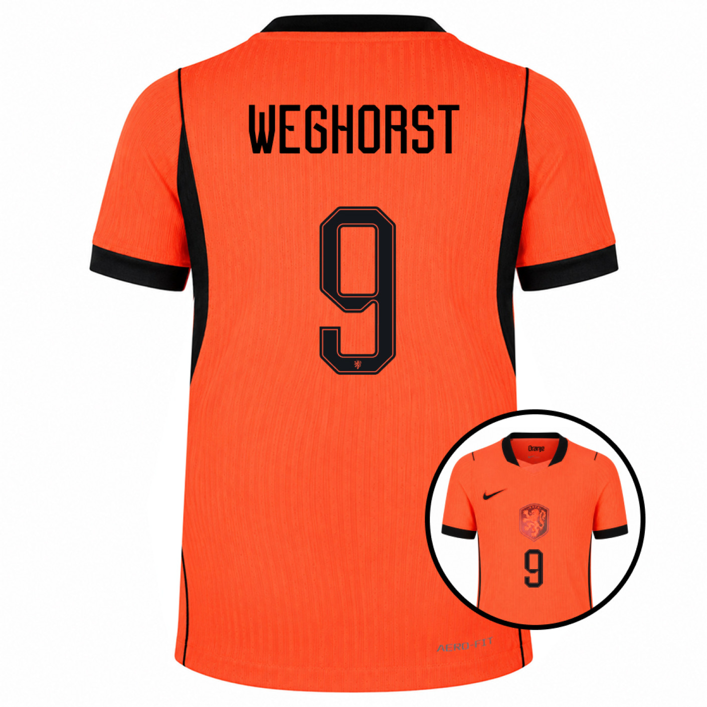 Nike Nederland Weghorst 9 Thuisshirt Authentic 2026-2028 Kids