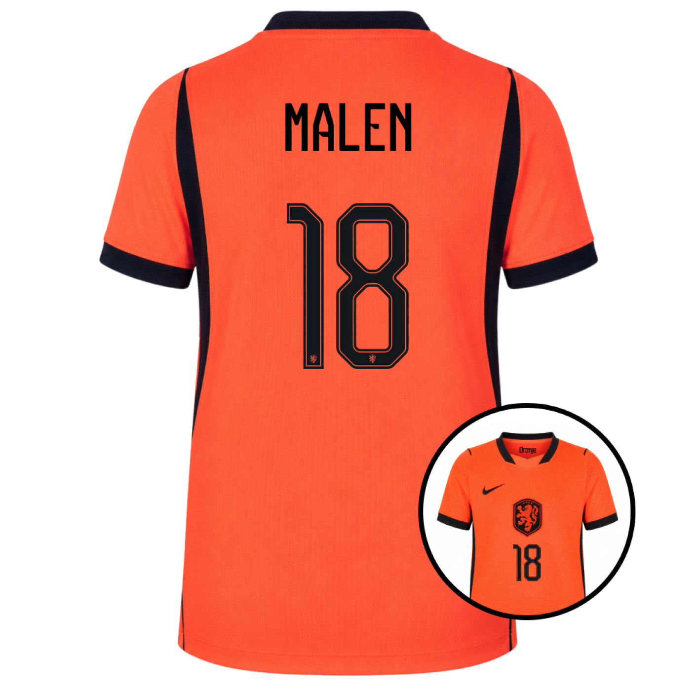 Maillot Nike Netherlands Malen 18 Home 2026-2028 pour Enfants