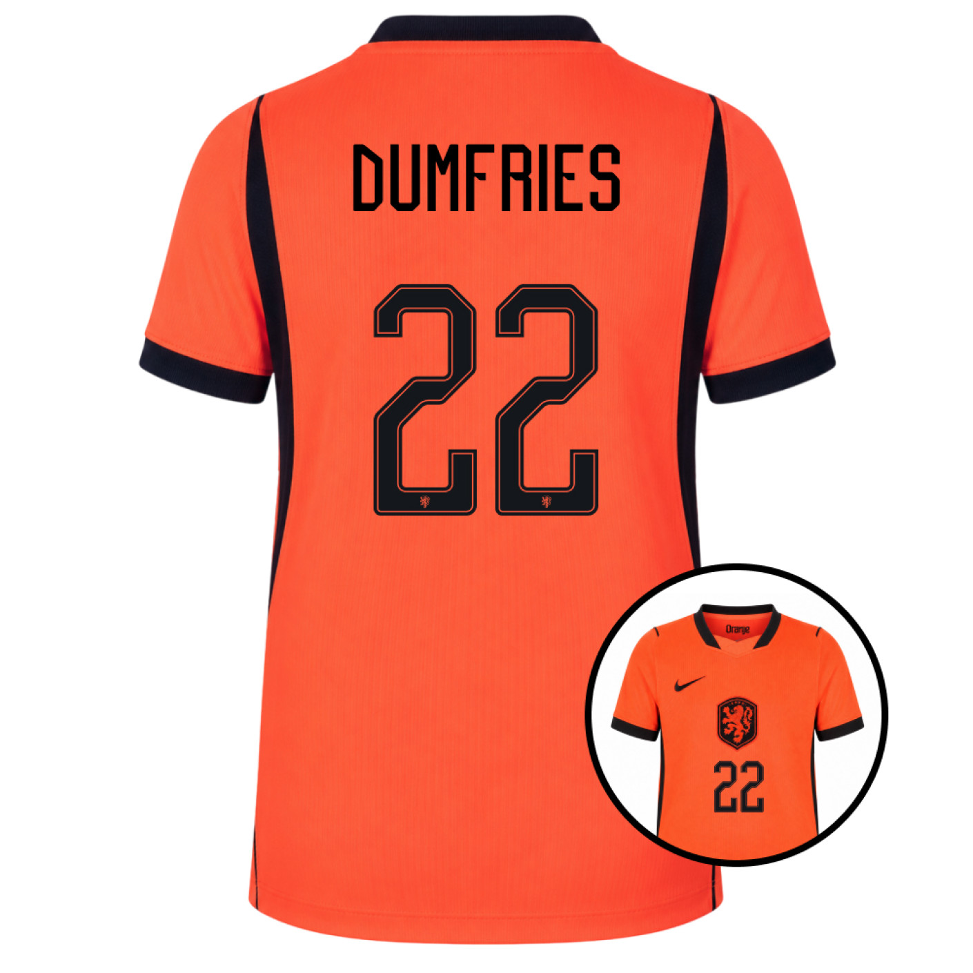 Nike Nederland Dumfries 22 Thuisshirt 2026-2028 Kids