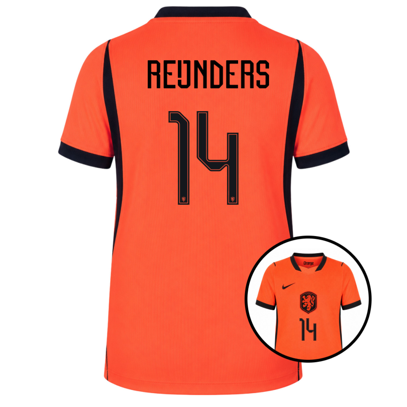 Maillot Nike Netherlands Reijnders 14 Home 2026-2028 pour Enfants