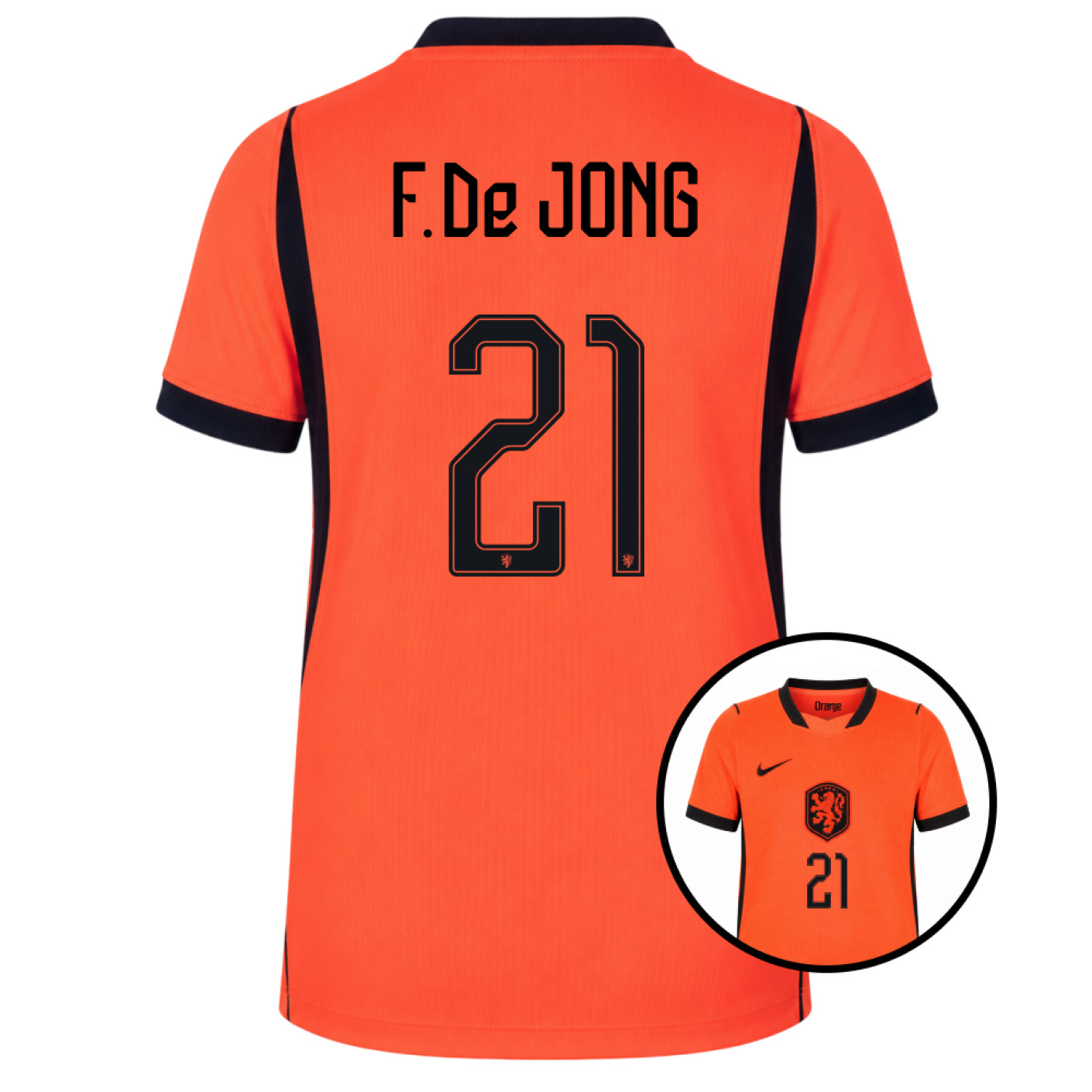 Chemise Nike Netherlands F. De Jong 21 Home 2026-2028 pour Enfants