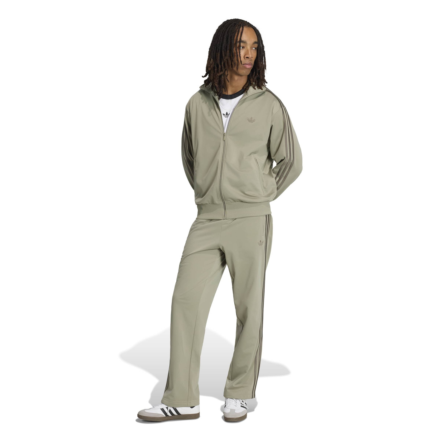 adidas Firebird Trainingspak Groen Donkergrijs
