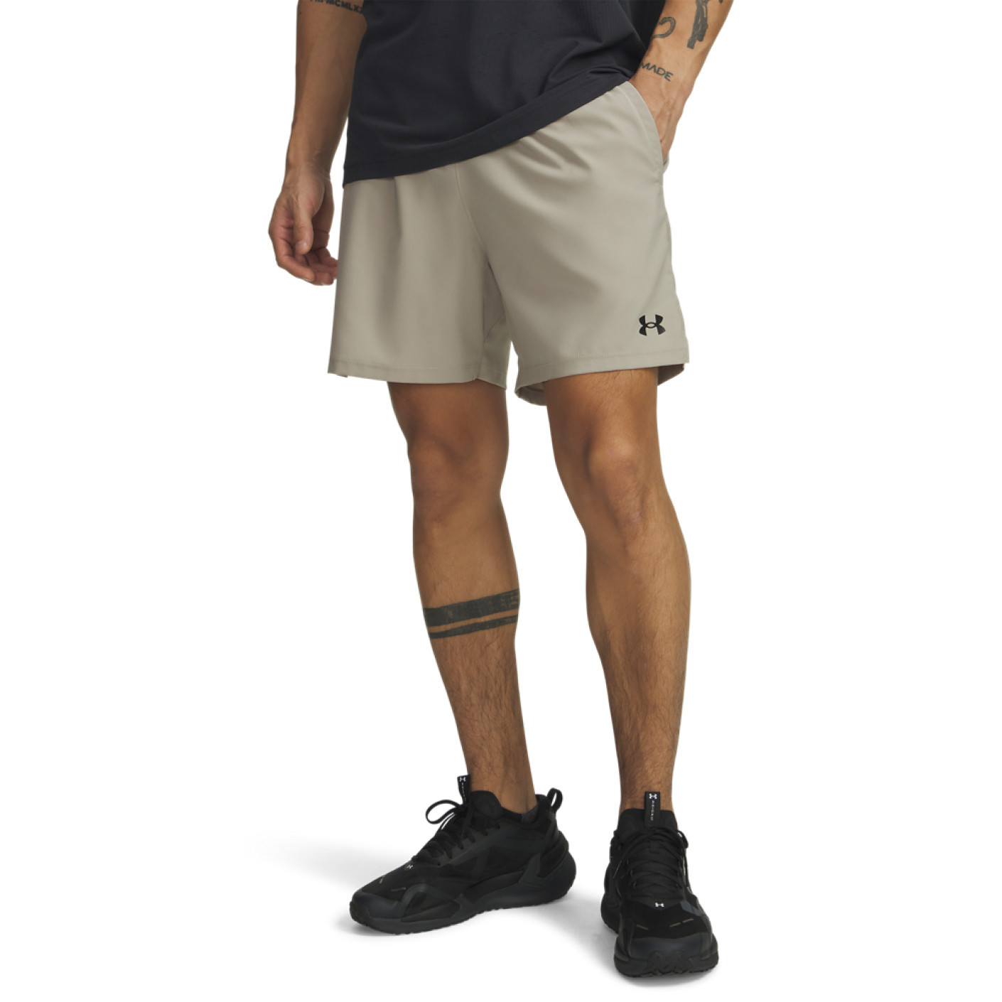 Under Armour Vanish Woven Trainingsbroekje 2.0 Beige Zwart