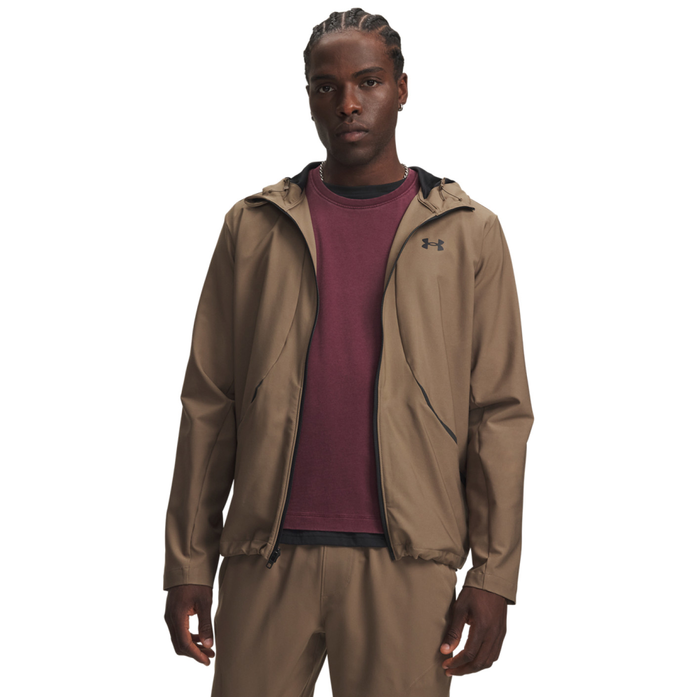 Veste tissée Under Armour Unstoppable marron noir