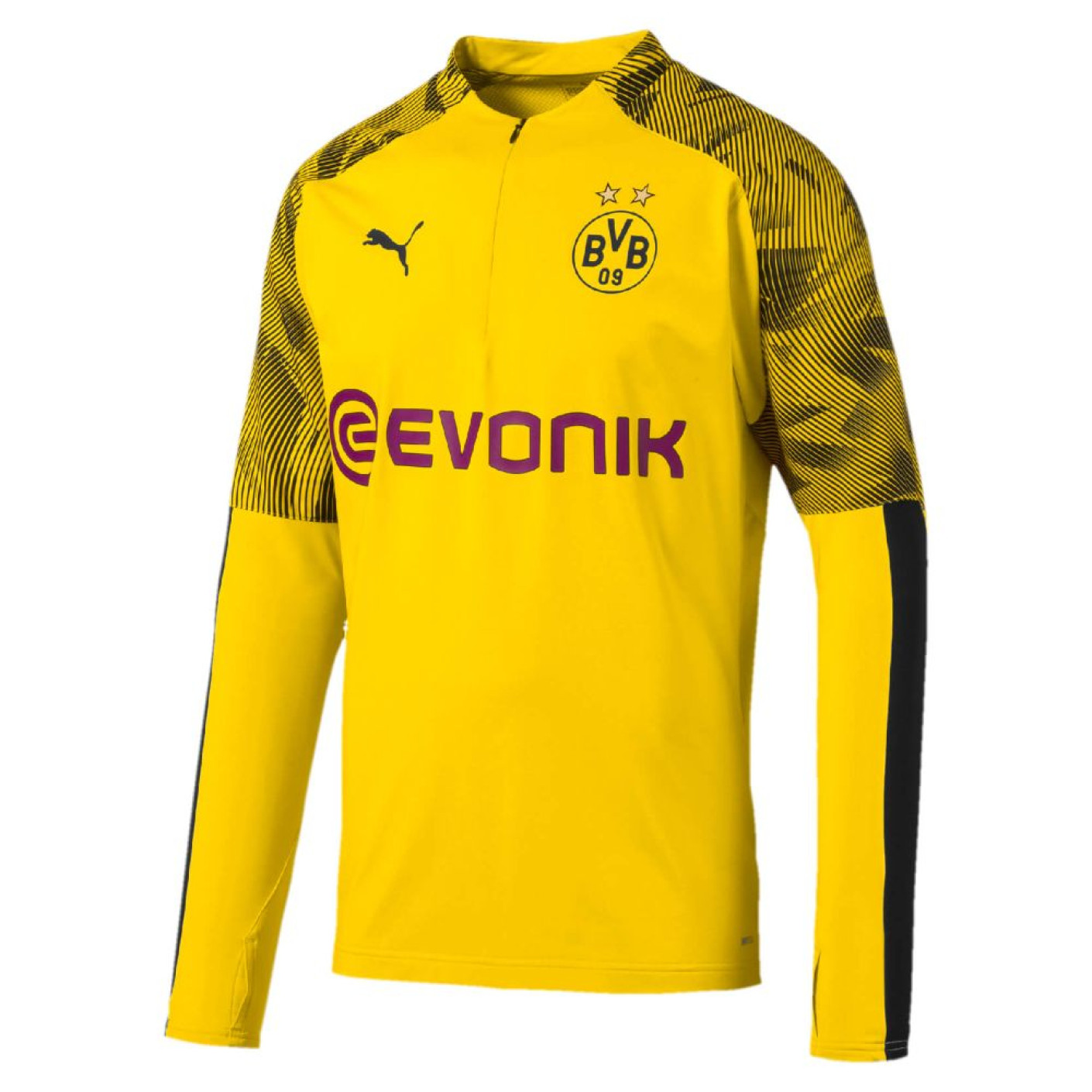 PUMA Borussia Dortmund 1/4 Zip Trainingstrui 2019-2020 Geel Zwart