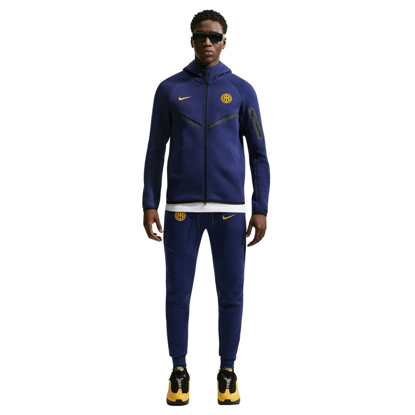 Survêtement polaire Nike Inter Milan Tech 2026-2027 bleu foncé noir doré jaune