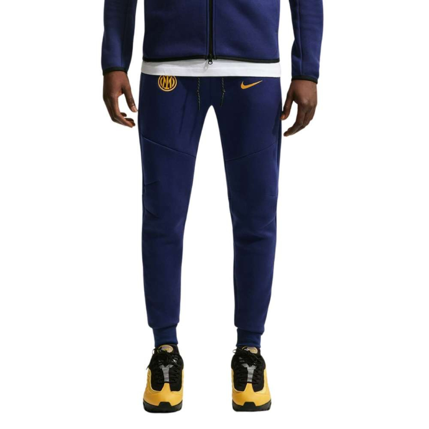 Pantalon de survêtement polaire Nike Inter Milan Tech 2026-2027 bleu foncé noir doré jaune