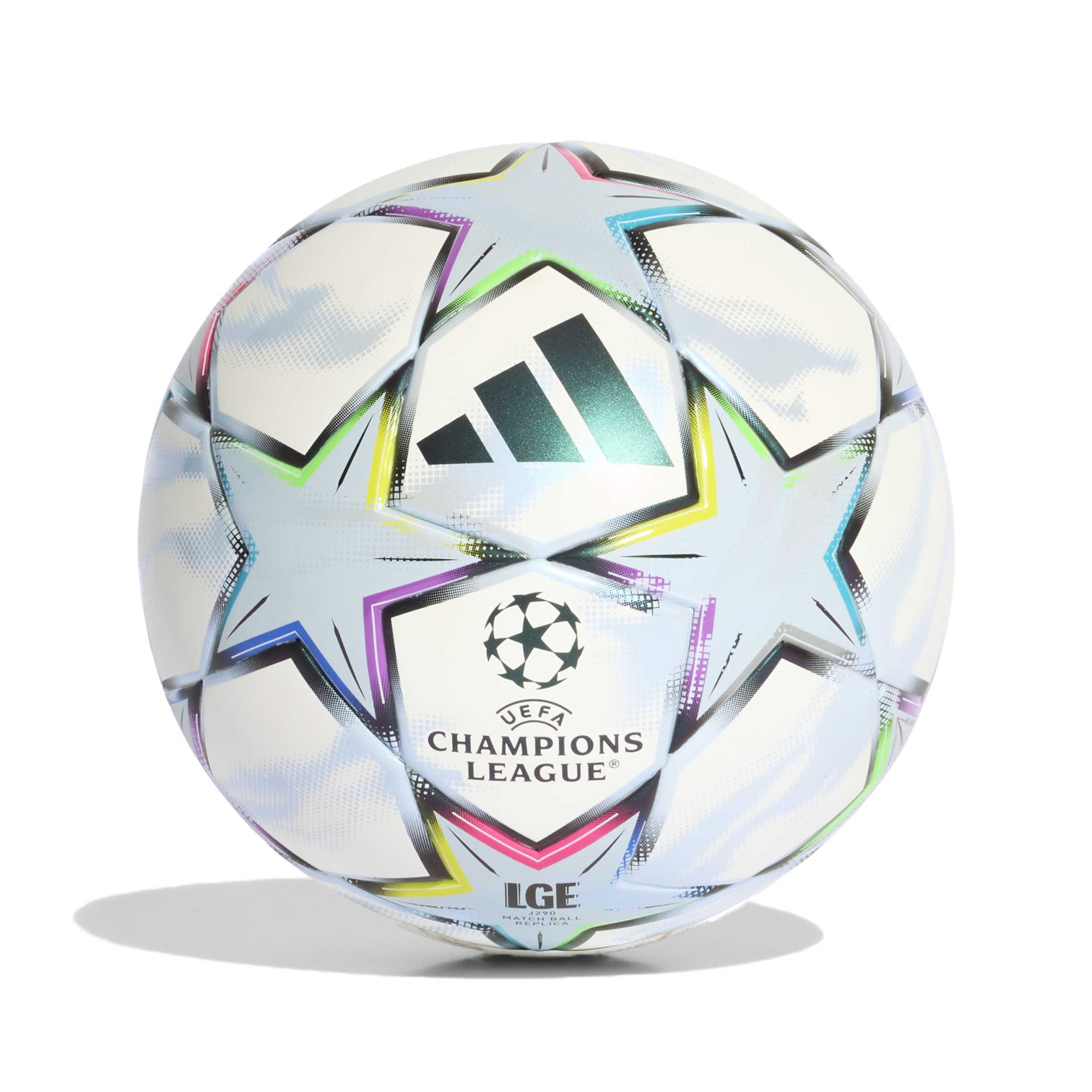 adidas UEFA Champions League League J290 Ballon de Foot Taille 5 2026-2027 Blanc Noir Multicolore