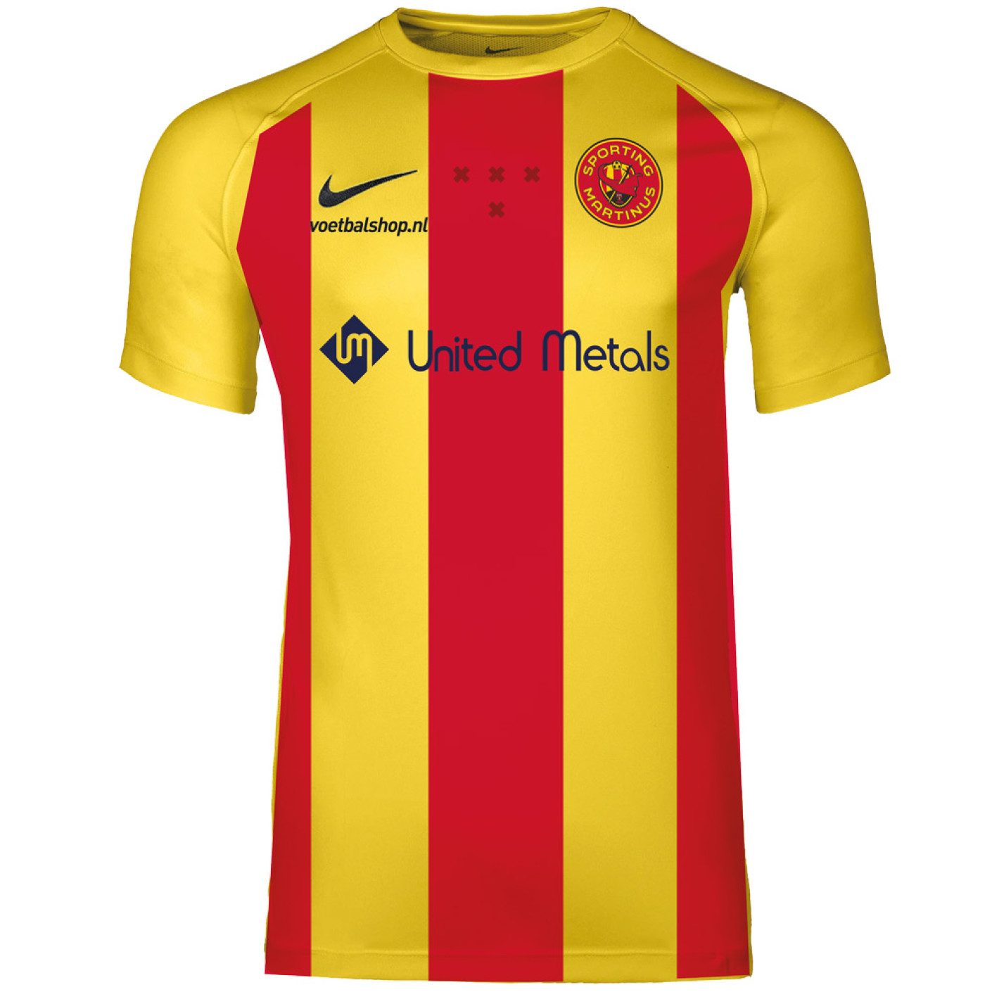 Sporting Martinus Wedstrijdshirt Jeugd/Senioren Geel Rood