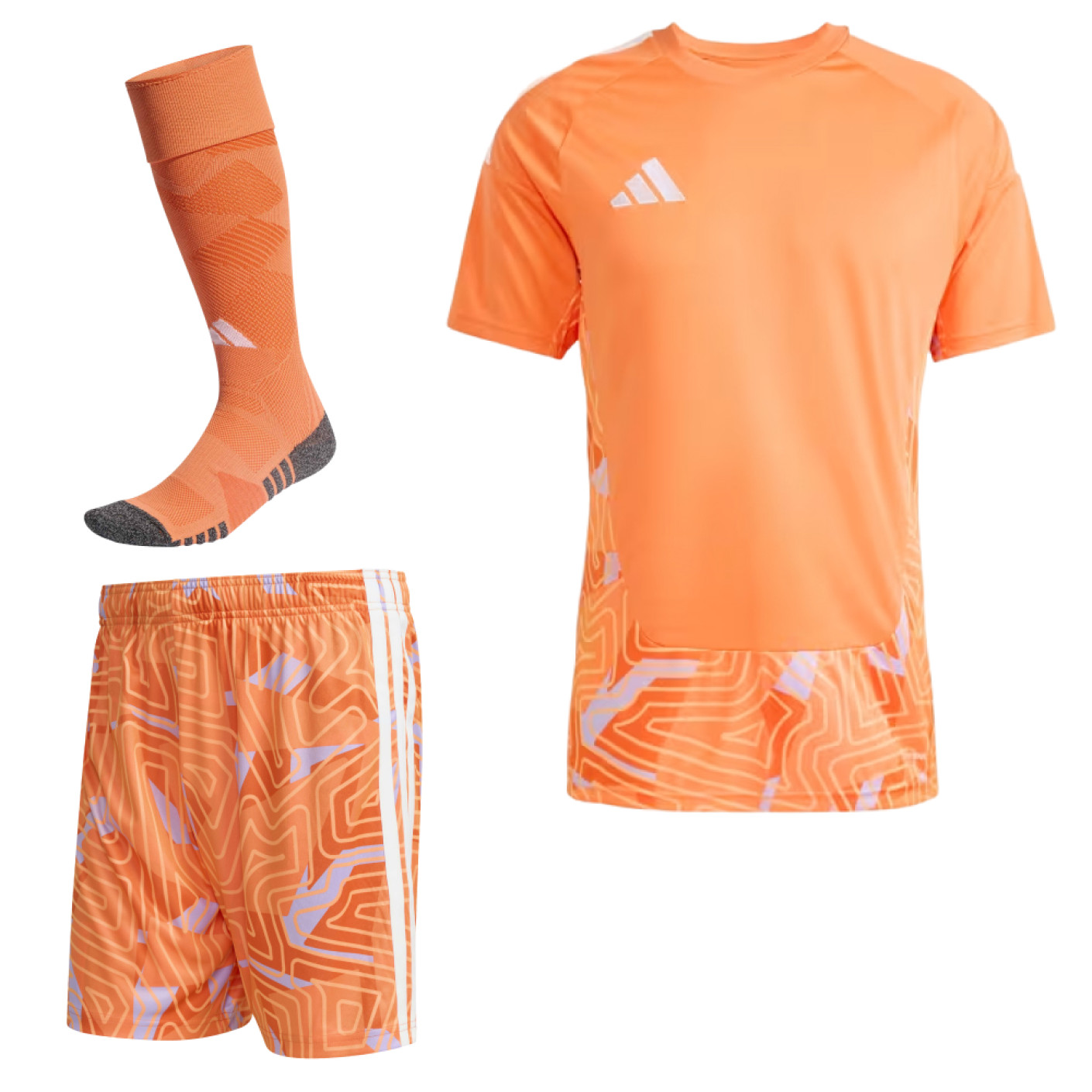 Kit de gardien de but adidas Tiro 26 Competition à manches courtes, orange