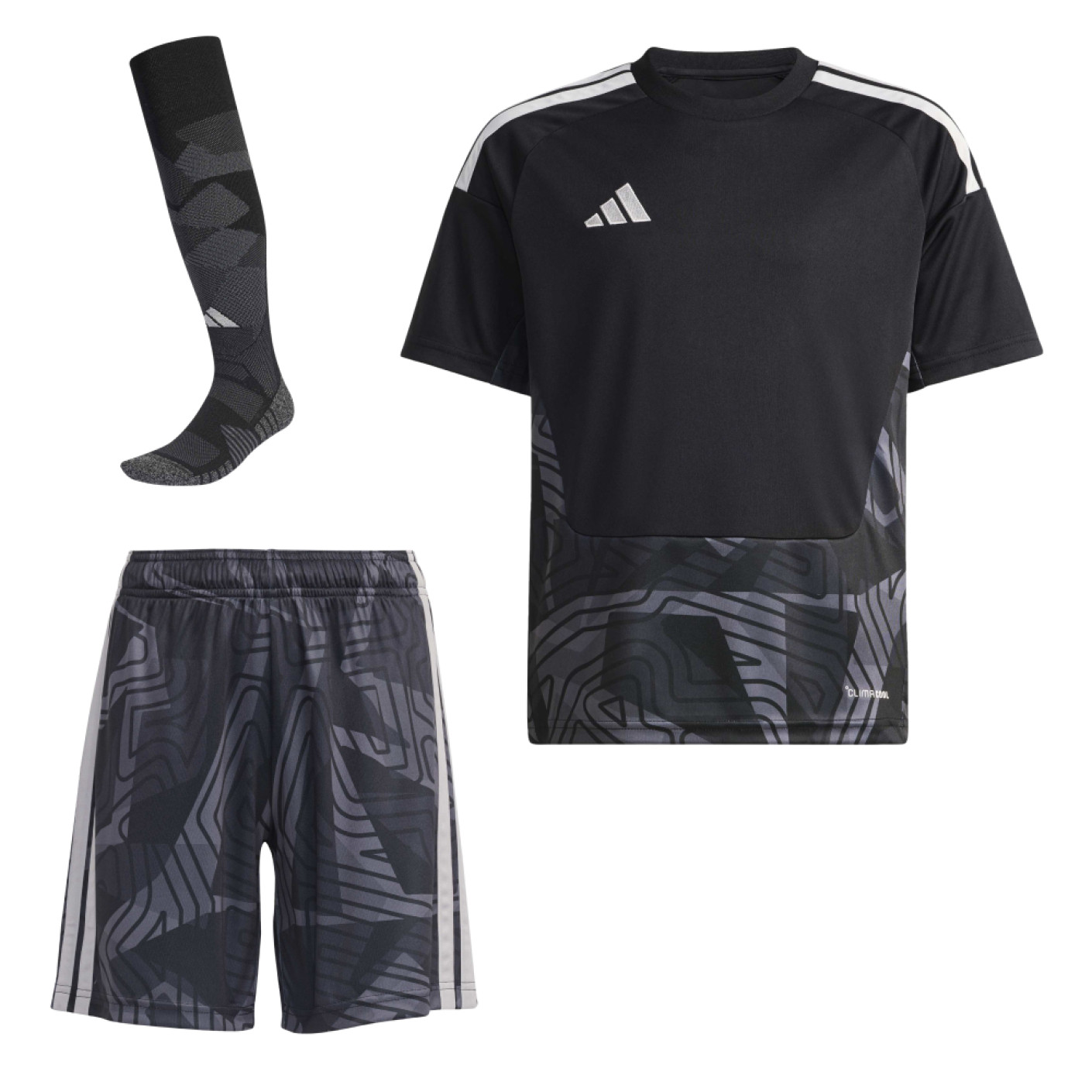 adidas Tiro 26 Competition Keeperstenue Korte Mouwen Kids Zwart