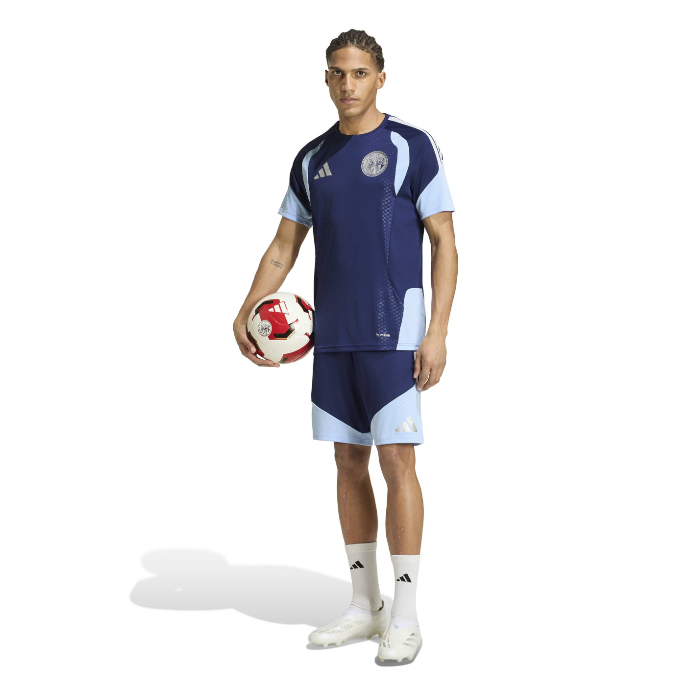 adidas Ajax Trainingsbroekje 2026-2027 Donkerblauw Lichtblauw