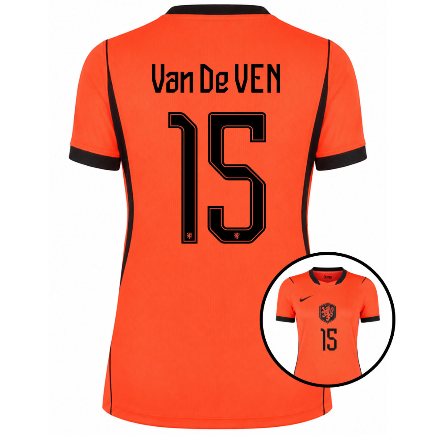 Chemise Nike Netherlands Van De Ven 15 Home 2026-2028 pour femmes