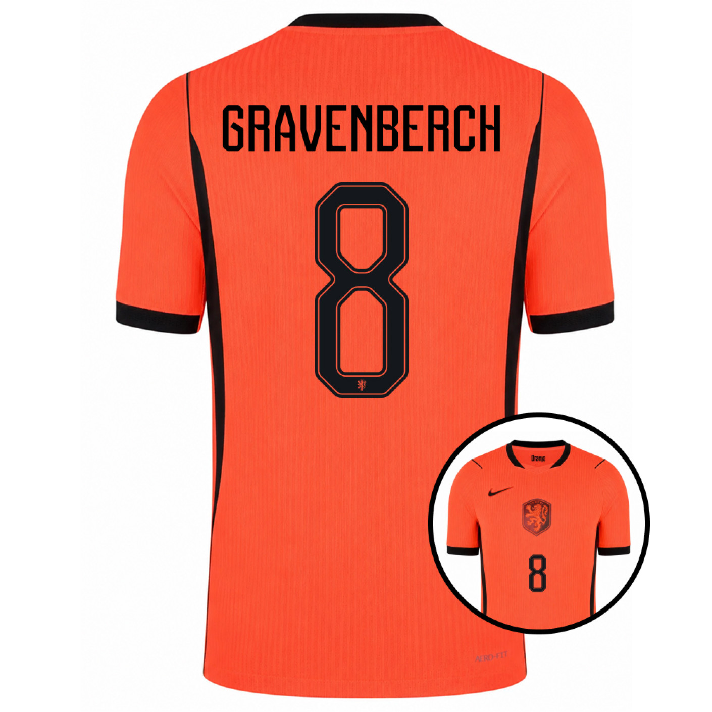 Chemise Nike Netherlands Gravenberch 8 Authentic Home 2026-2028