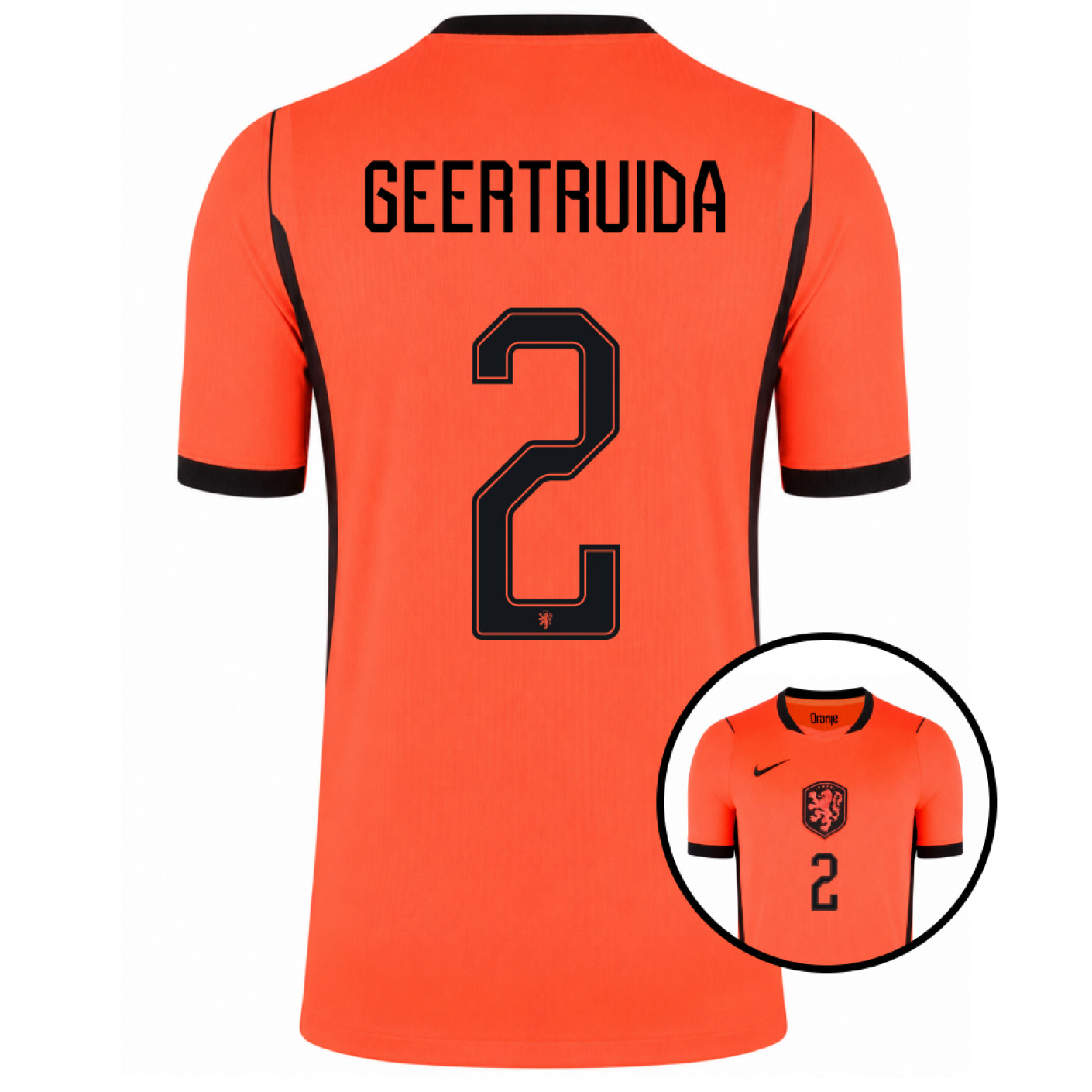 Maillot Nike Netherlands Geertruida 2 Home 2026-2028