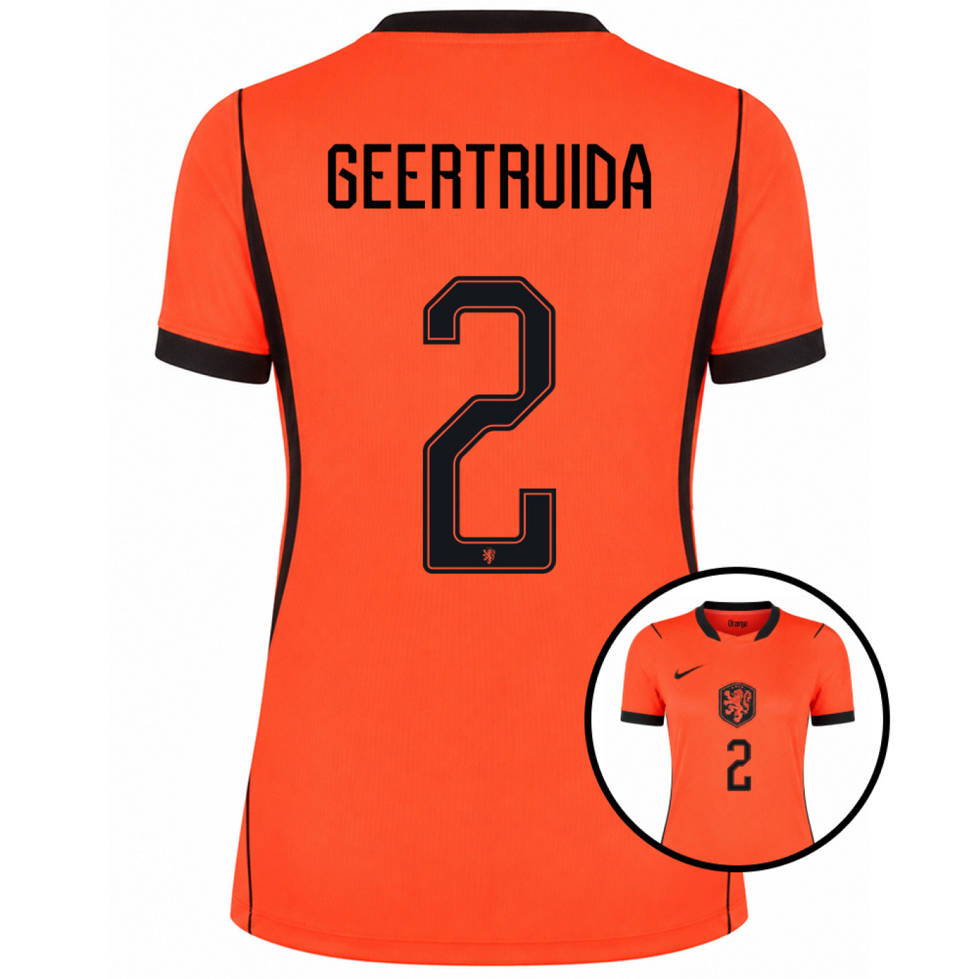 Chemise Nike Netherlands Geertruida 2 Home 2026-2028 pour femmes