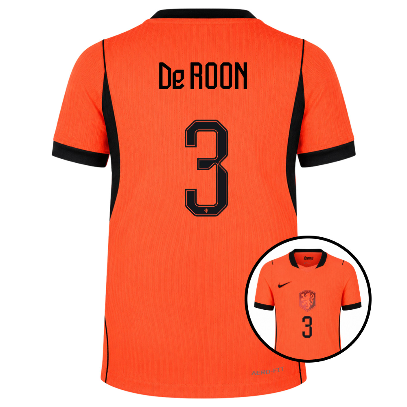 Nike Nederland De Roon 3 Thuisshirt Authentic 2026-2028 Kids