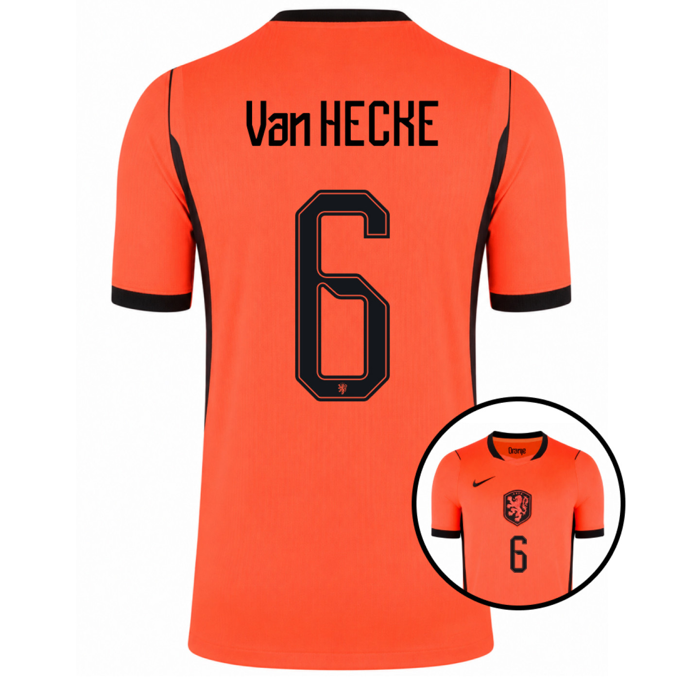 Maillot Nike Netherlands Van Hecke 6 Home 2026-2028