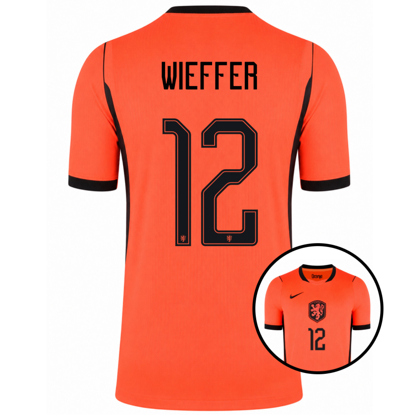 Maillot Nike Netherlands Wieffer 12 Home 2026-2028