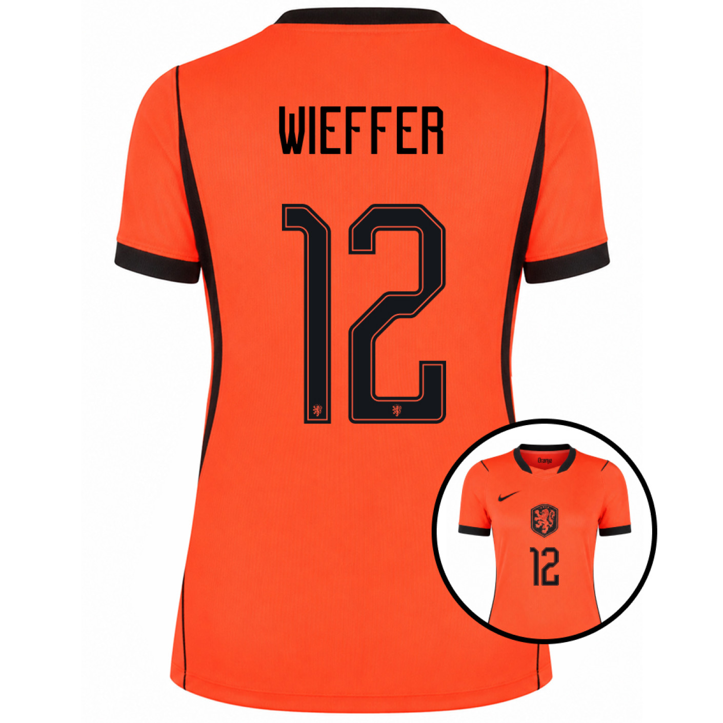Chemise Nike Netherlands Wieffer 12 Home 2026-2028 pour femmes