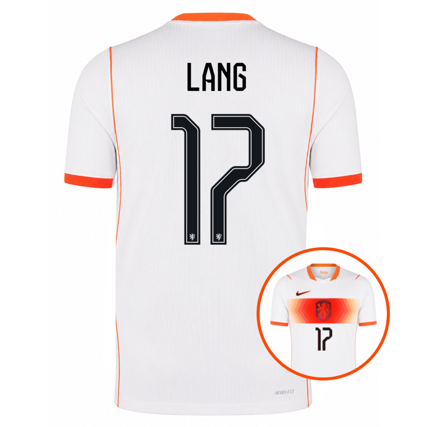 Chemise Nike Netherlands Long 17 Away Authentic 2026-2028
