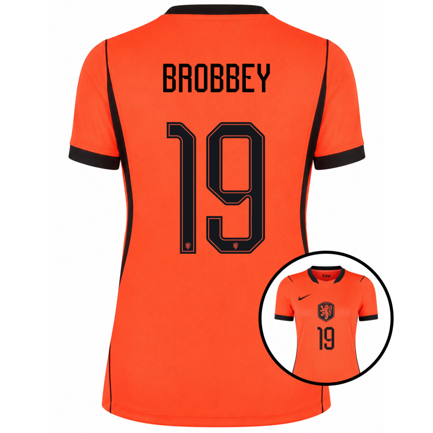 Maillot Nike Netherlands Brobbey 19 Home 2026-2028 pour femmes