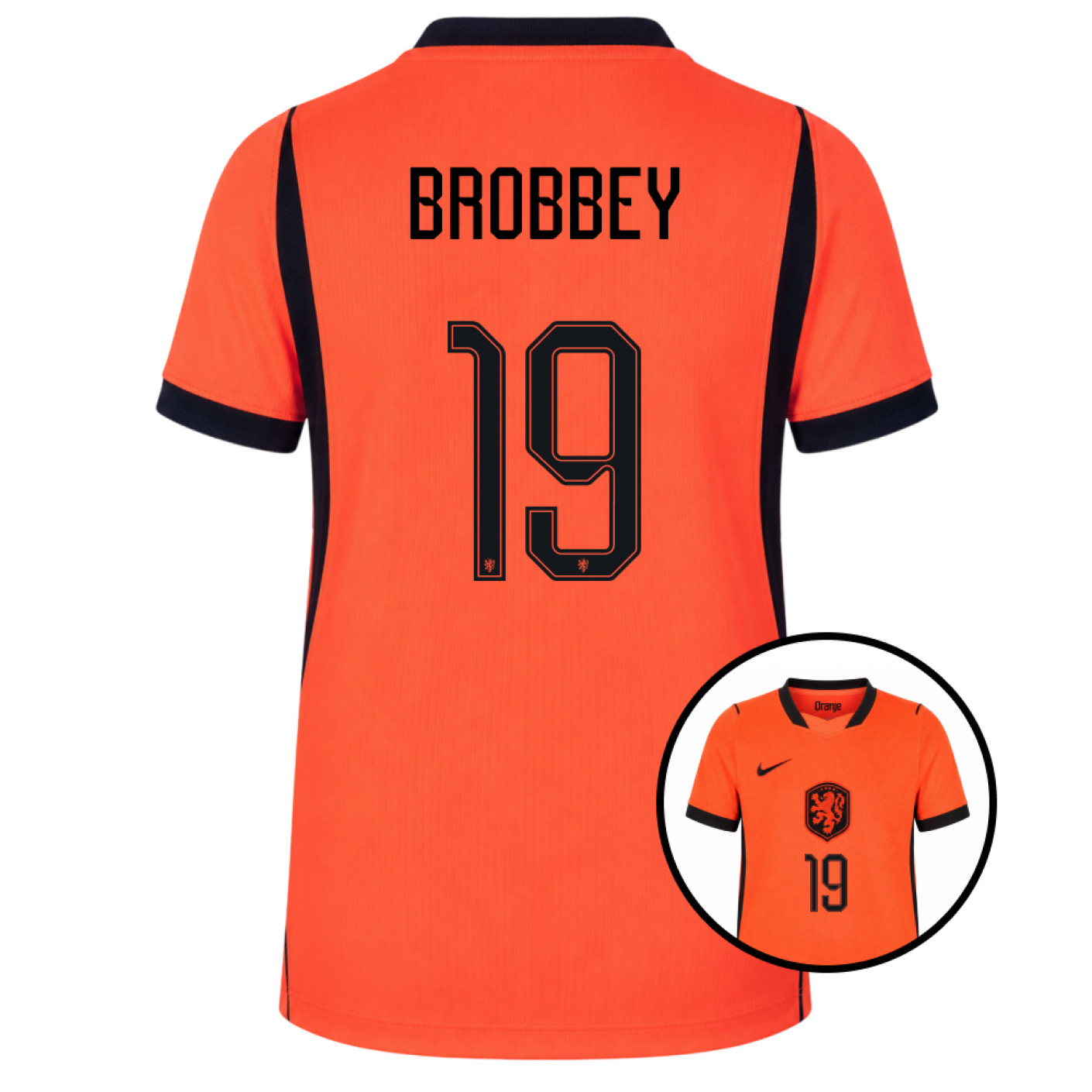 Maillot Nike Netherlands Brobbey 19 Home 2026-2028 pour Enfants