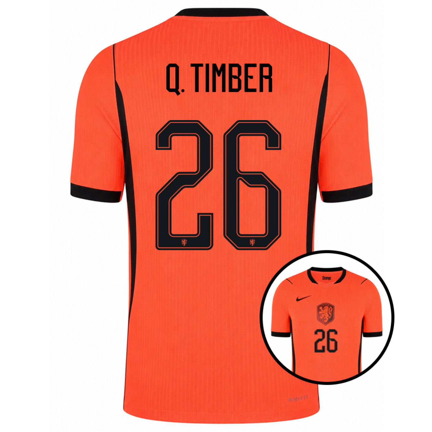 Nike Nederland Q. Timber 26 Thuisshirt Authentic 2026-2028