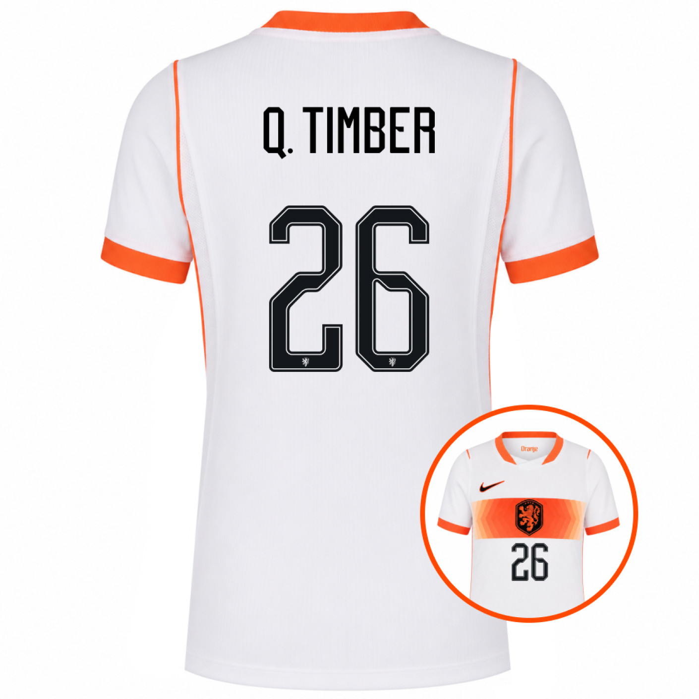 Nike Nederland Q. Timber 26 Uitshirt 2026-2028 Kids