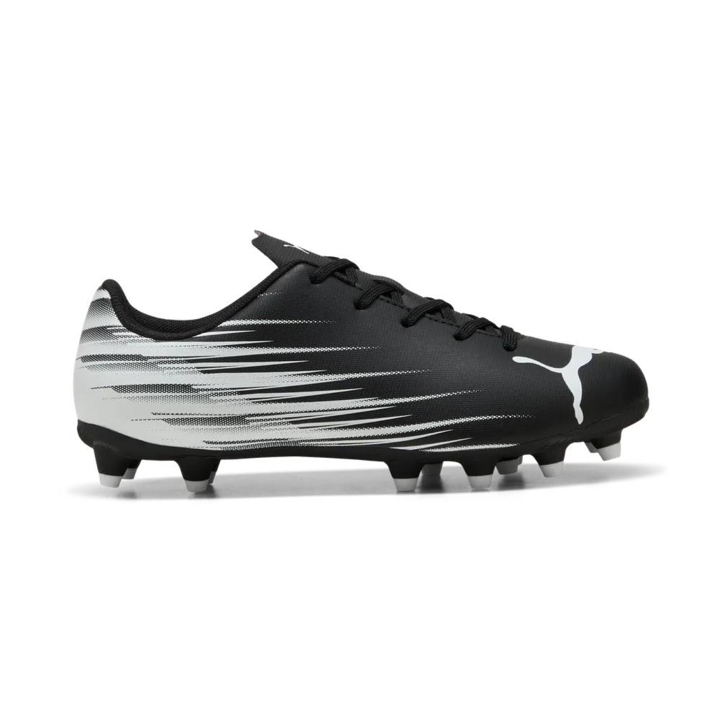 PUMA Attacanto II Gras / Kunstgras Voetbalschoenen (MG) Kids Zwart Wit
