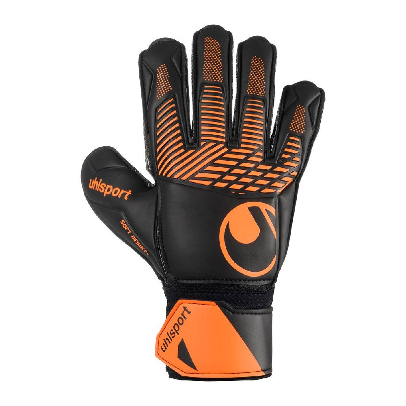 Uhlsport FM Soft Resist+ Flex Frame Keepershandschoenen Zwart Oranje