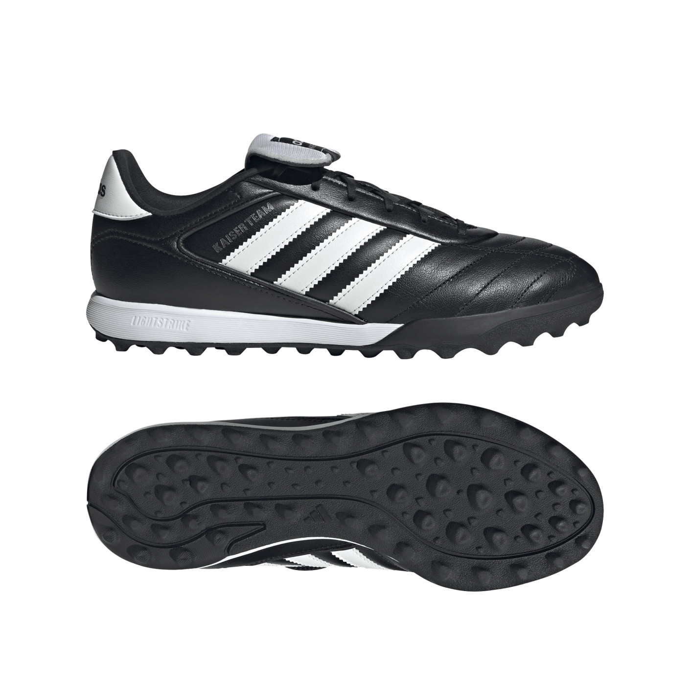 adidas Kaiser Team 2 Turf Chaussures de Foot (TF) Noir Blanc