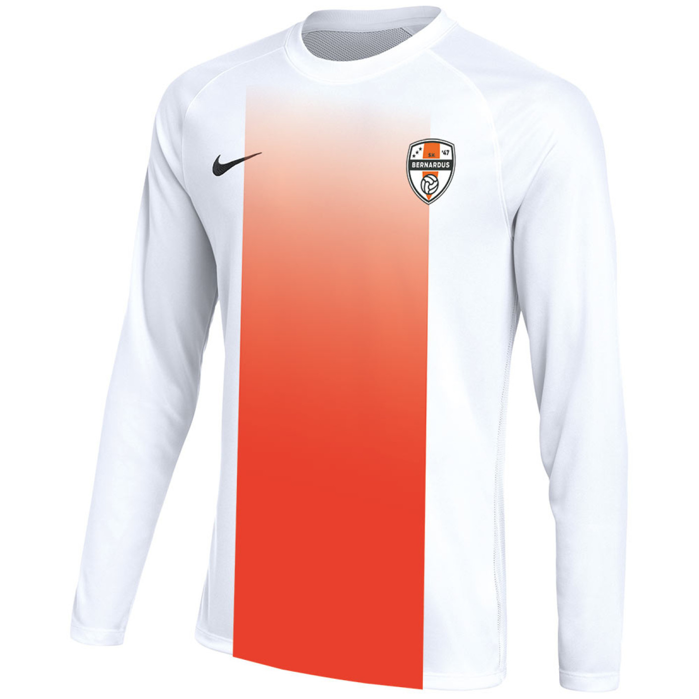 SV Bernardus Thuisshirt Senior Lange Mouw Wit Oranje