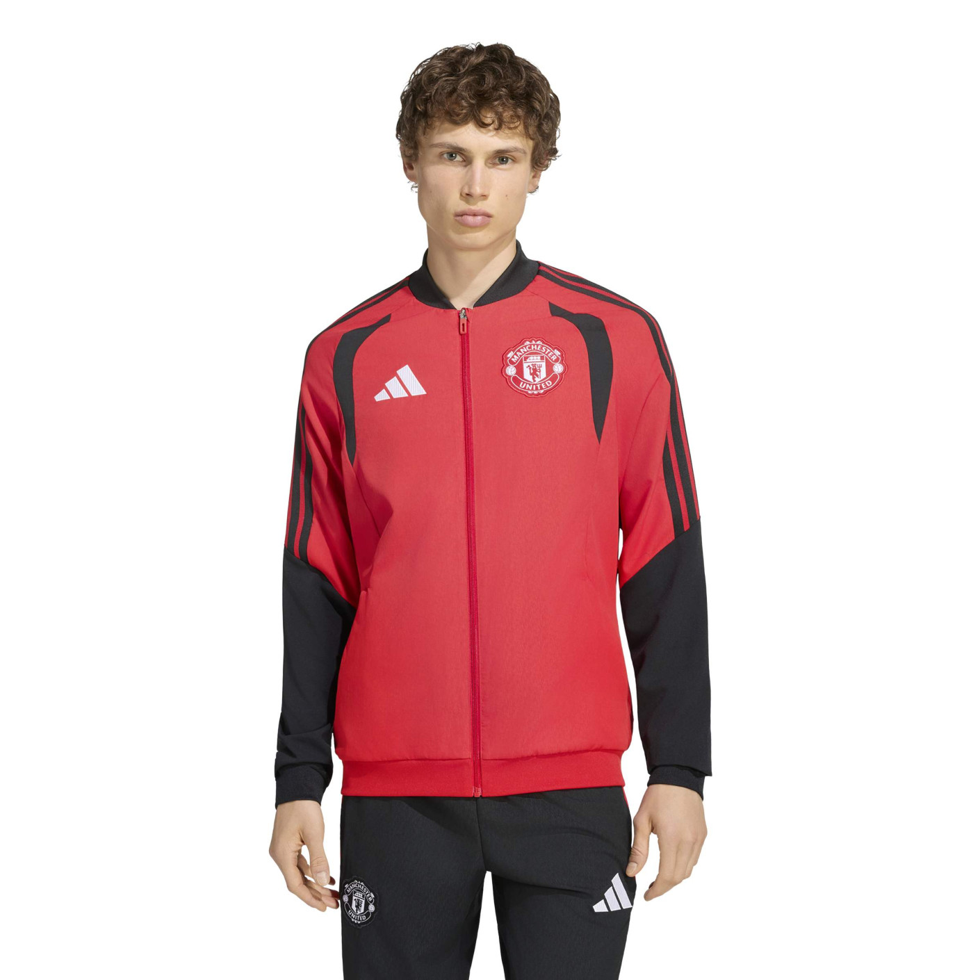 adidas Manchester United Presentatie Trainingsjack 2026-2027 Rood Zwart Wit
