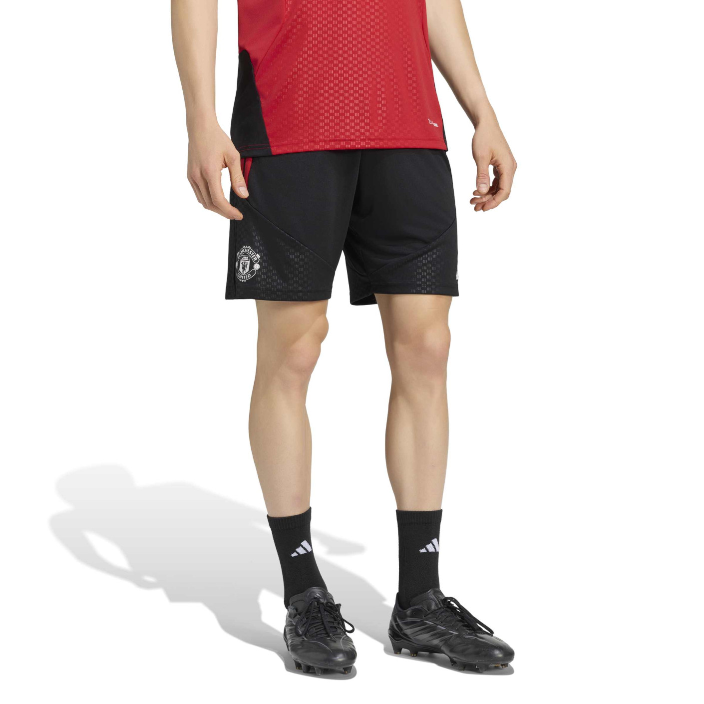 Pantalon d'entraînement adidas Manchester United 2026-2027 noir rouge blanc