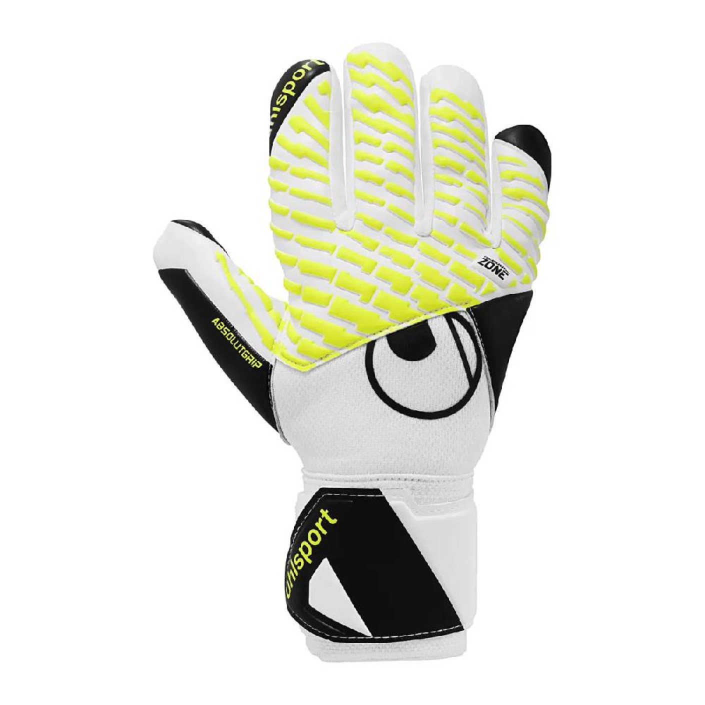 Uhlsport FM Absolutgrip HN Pro Keepershandschoenen Kids Wit Zwart Neongeel