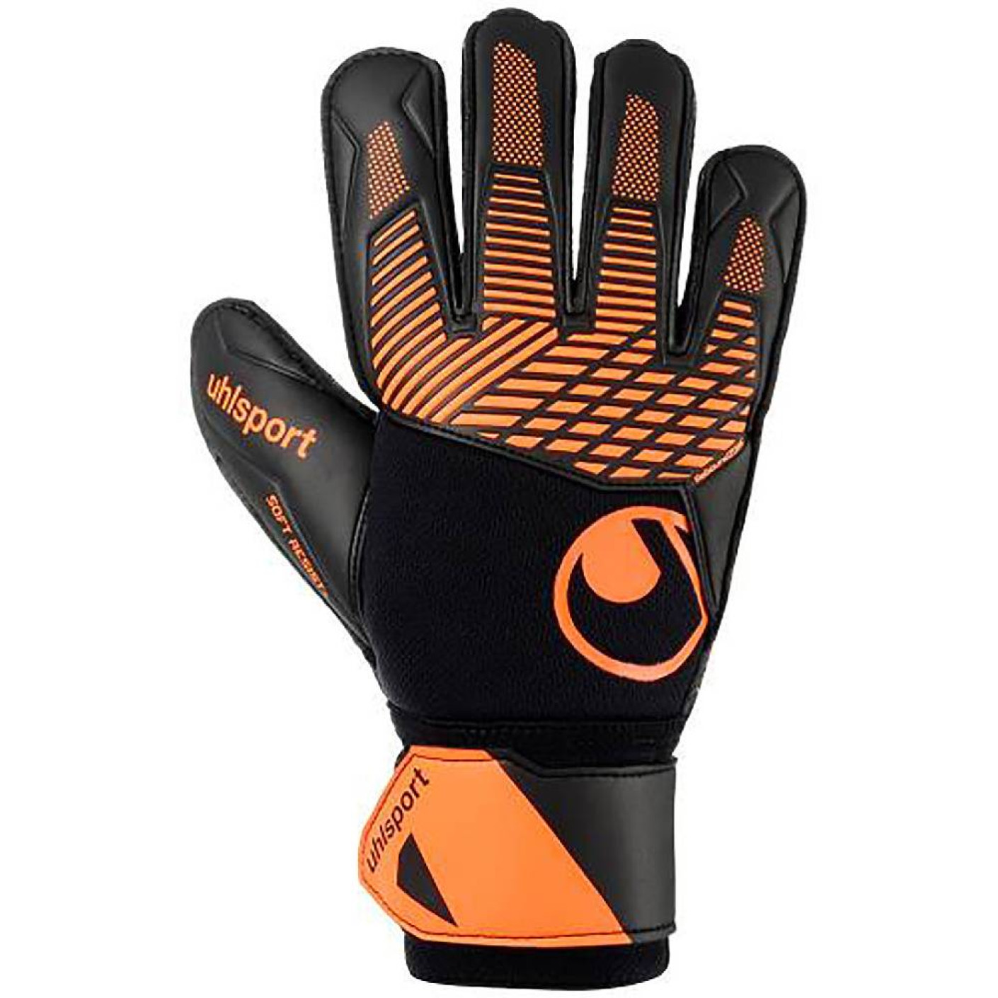 Uhlsport FM Soft Resist+ Gants de Gardien de But Noir Orange