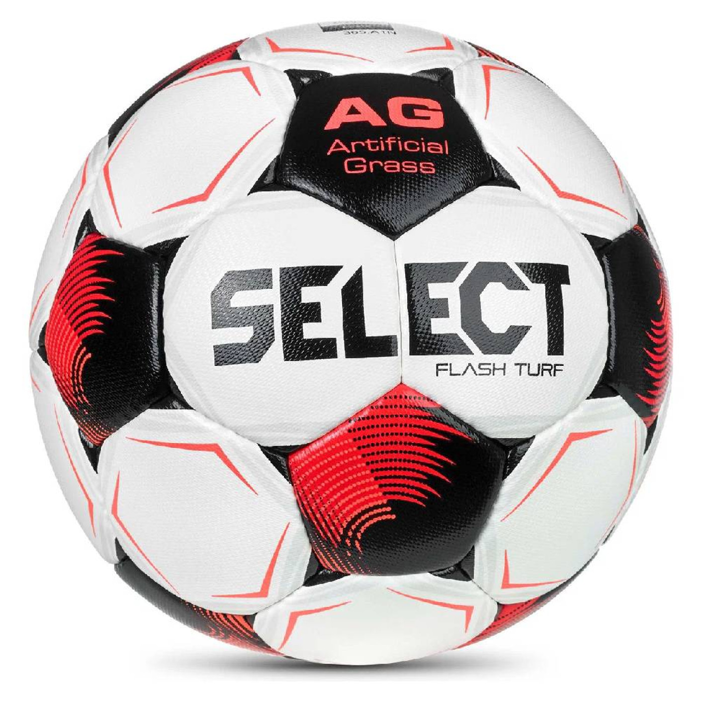 Select Flash Turf V26 Ballon de Foot Taille 5 Blanc Noir Rouge Vif