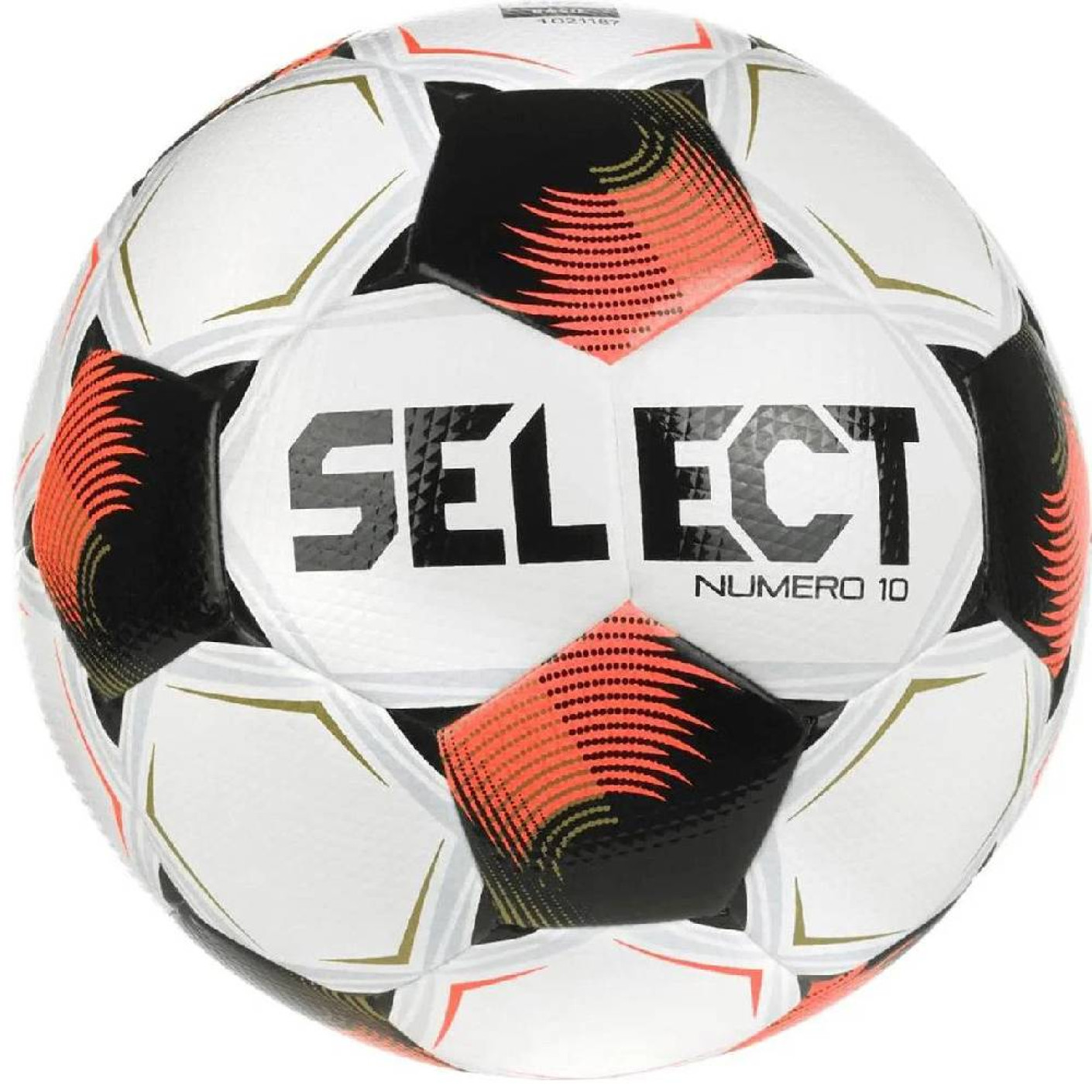 Select Numero 10 V26 Ballon de Foot Taille 4 Blanc Noir Orange Doré
