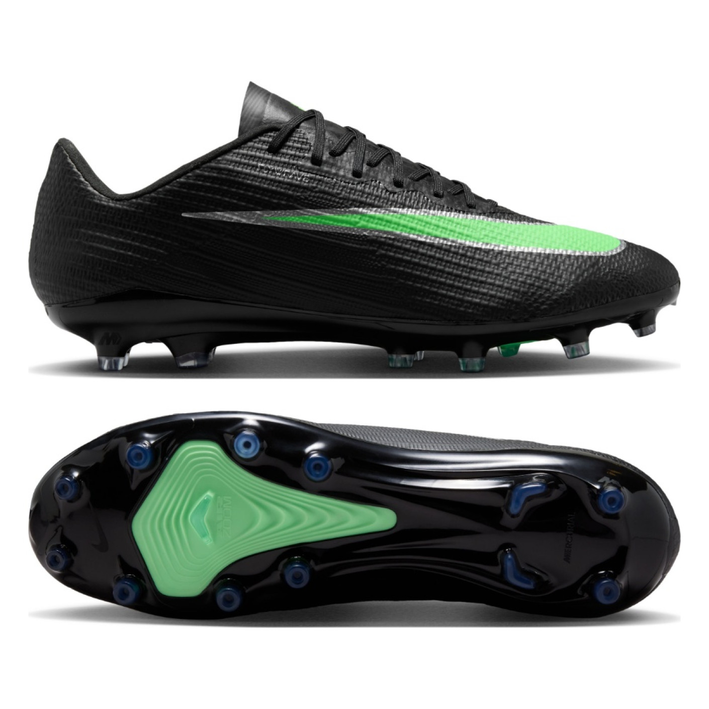 Nike Zoom Mercurial Superfly 11 Pro Kunstgras Voetbalschoenen (AG) Zwart Felgroen Zilvergrijs