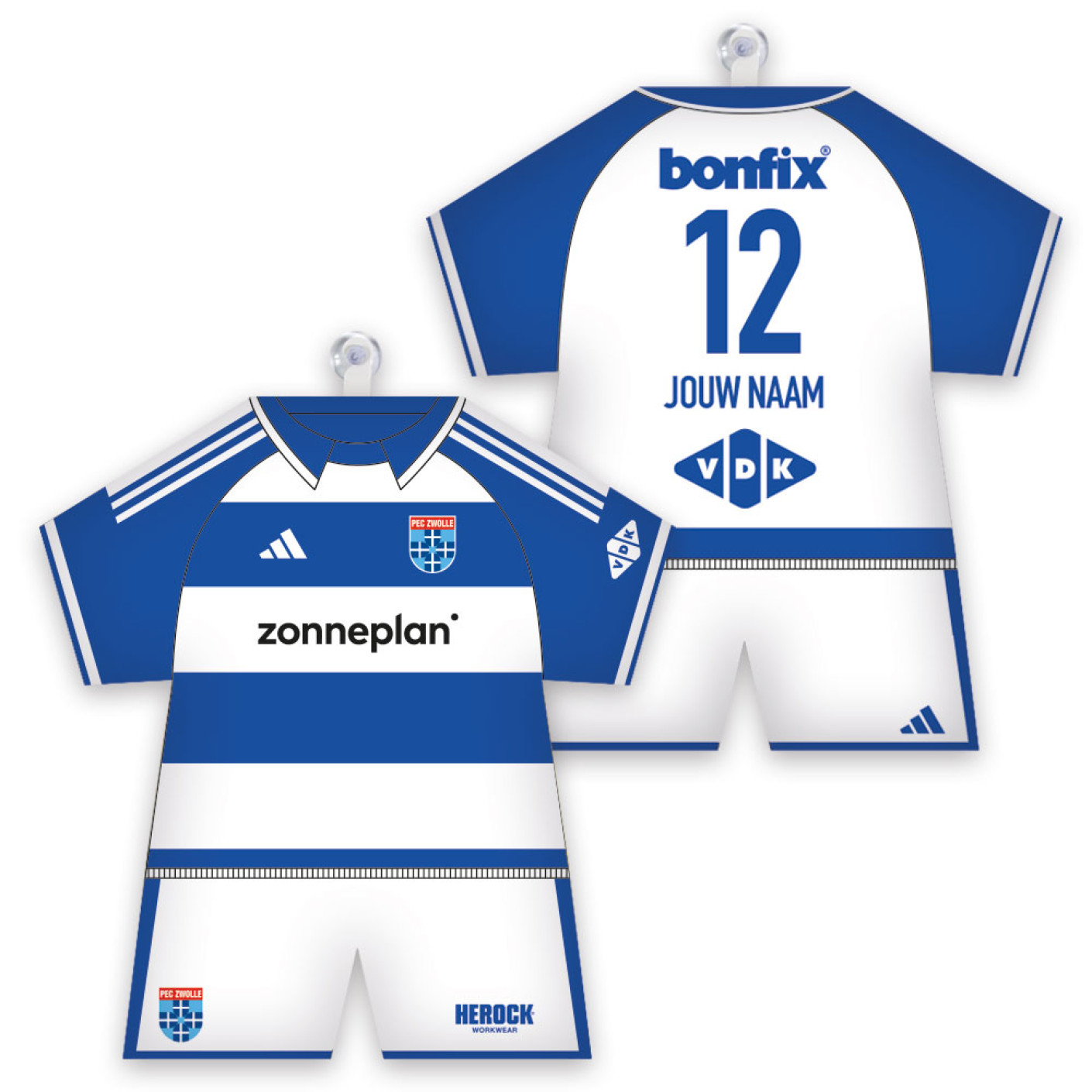 Chemise PEC Zwolle Maxidress Home 2026-2027 personnalisée