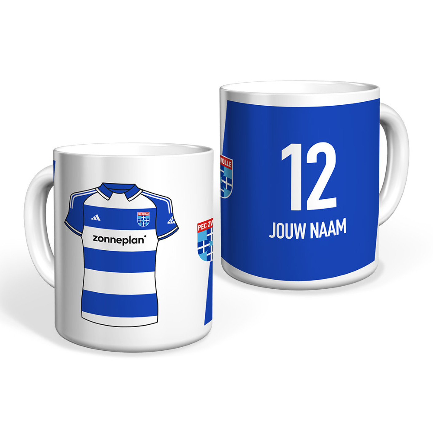Chemise de maison PEC Zwolle Mug 2026-2027 personnalisée