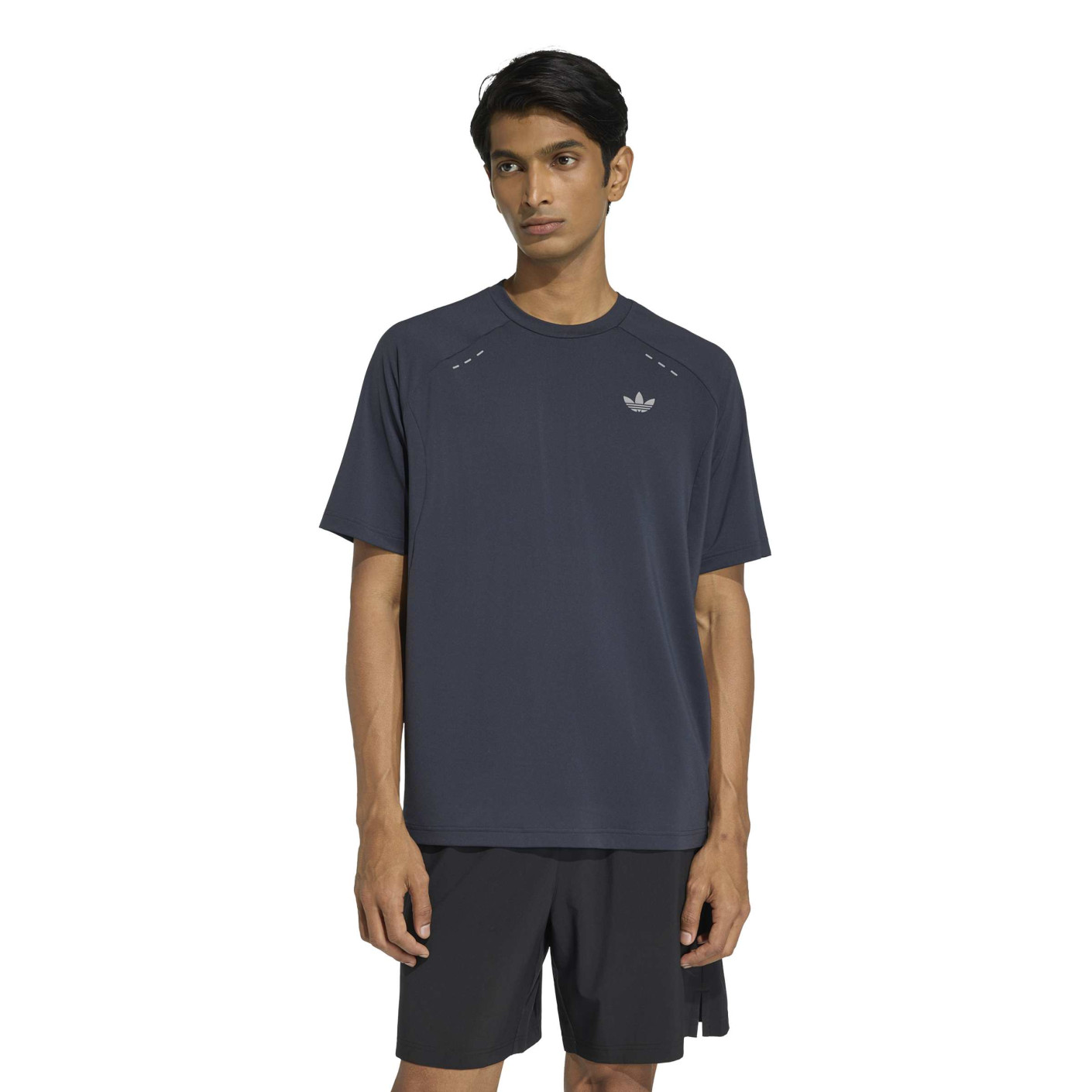 T-shirt adidas Tech Trefoil Essential gris foncé argenté