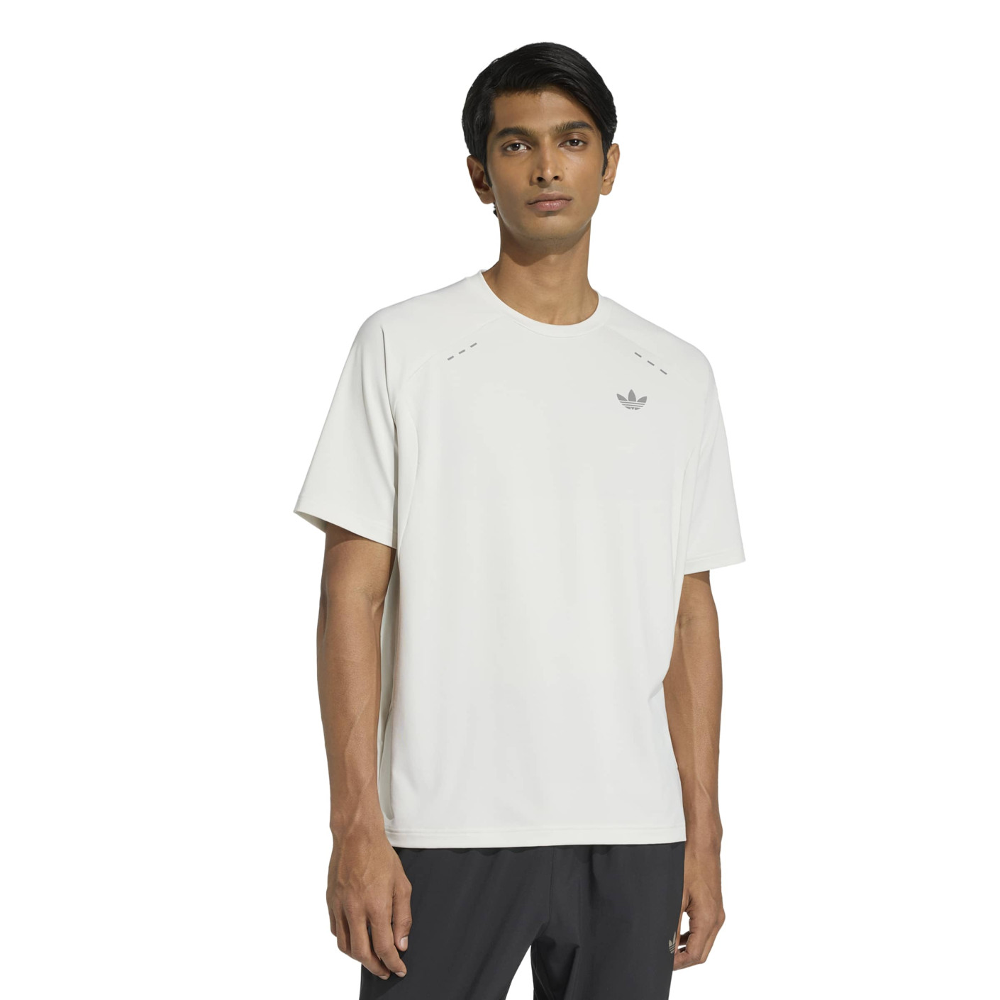 T-shirt adidas Tech Trefoil Essential gris clair argenté