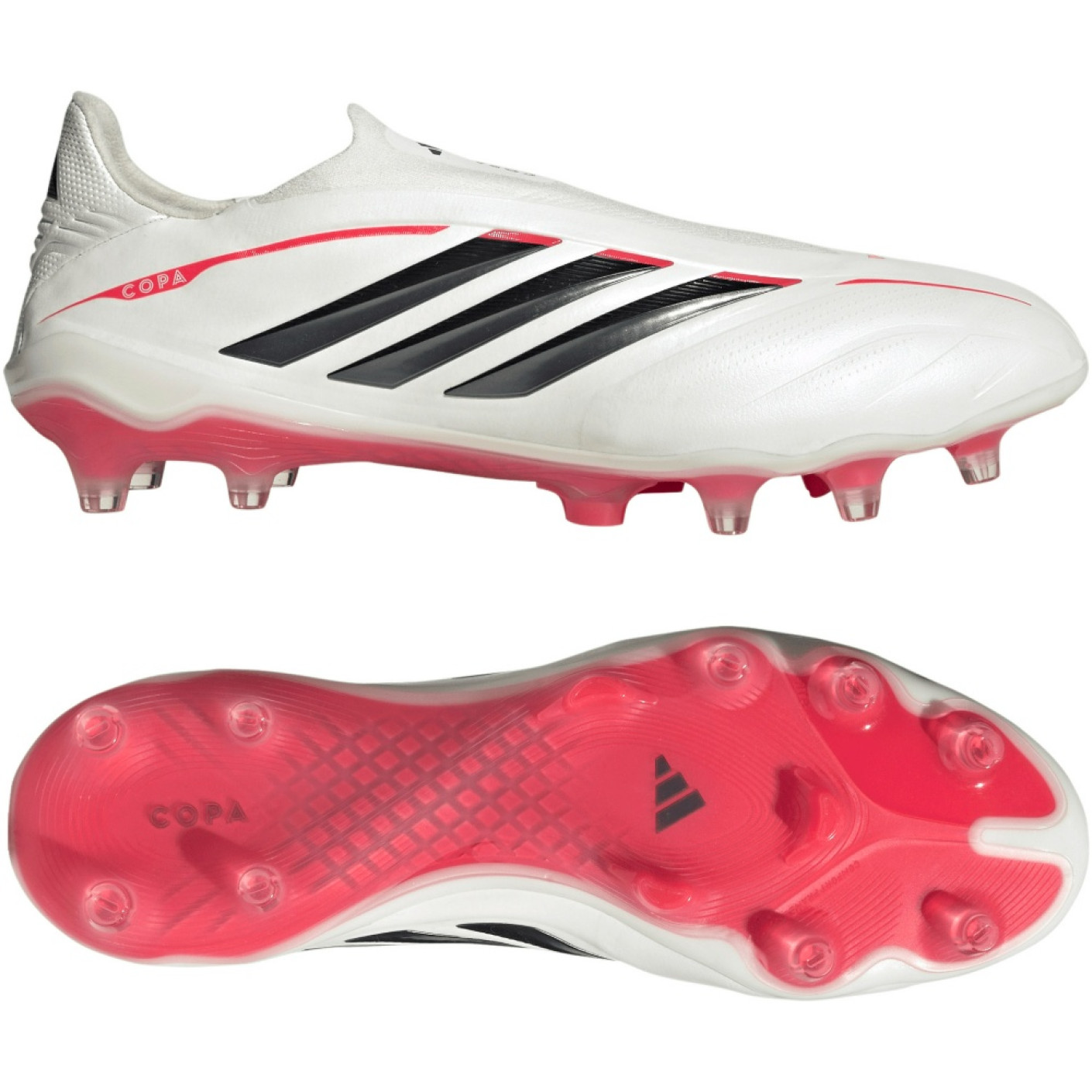 adidas Copa Pure IV Elite Veterloze Gras Voetbalschoenen (FG) Wit Zwart Rood